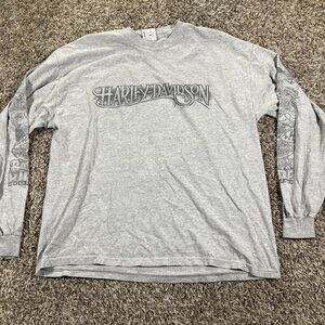 Harley Davidson Men's Grey Shirt